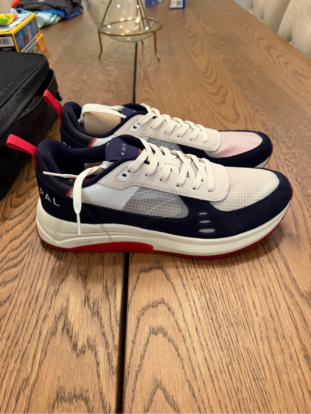 Men's Navy, White & Red Municipal Athletic Sneakers